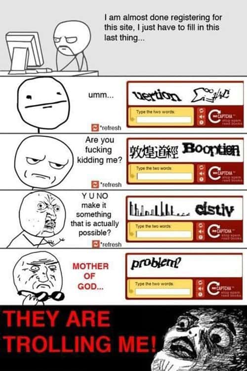 meme comics captcha trolling