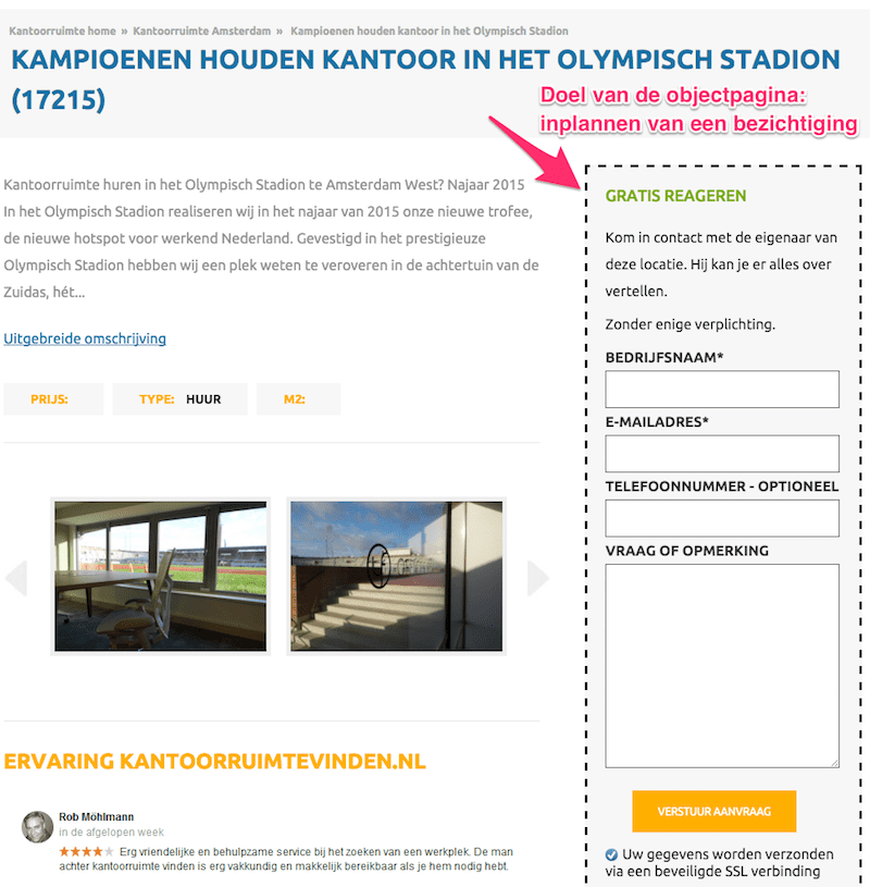 objectpagina-doel